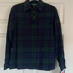 NWT Lauren Ralph Lauren Petite M flannel
